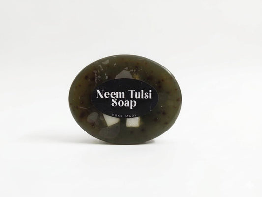 Ajiva Neem Tulsi Herbal Body Cleanser Soap for Men and Women (100g, Pack of 4)