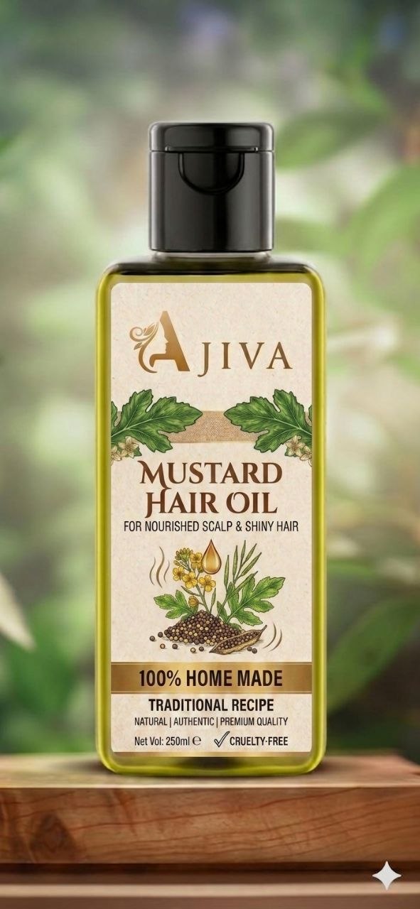 Mustard Oil For Body & Hair Massage | Prevents Hair Loss & Stimulates Hair Growth | 100% Pure & Natural | For Men, Women, Babies (100ml)