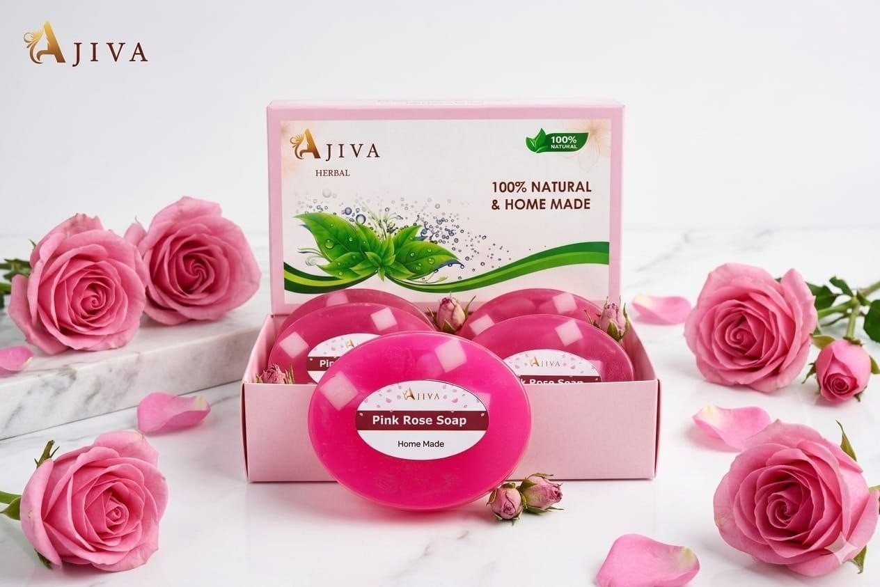 Ajiva Natural Lavender Soap - 100 gm (Pack Of 4) | For All Skin Types | Soap For Men & Women