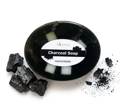Ajiva Turmeric Charcoal Body Cleanser Natural Body Cleansing Soap for Men & Women (100 gm-Pack of 4)