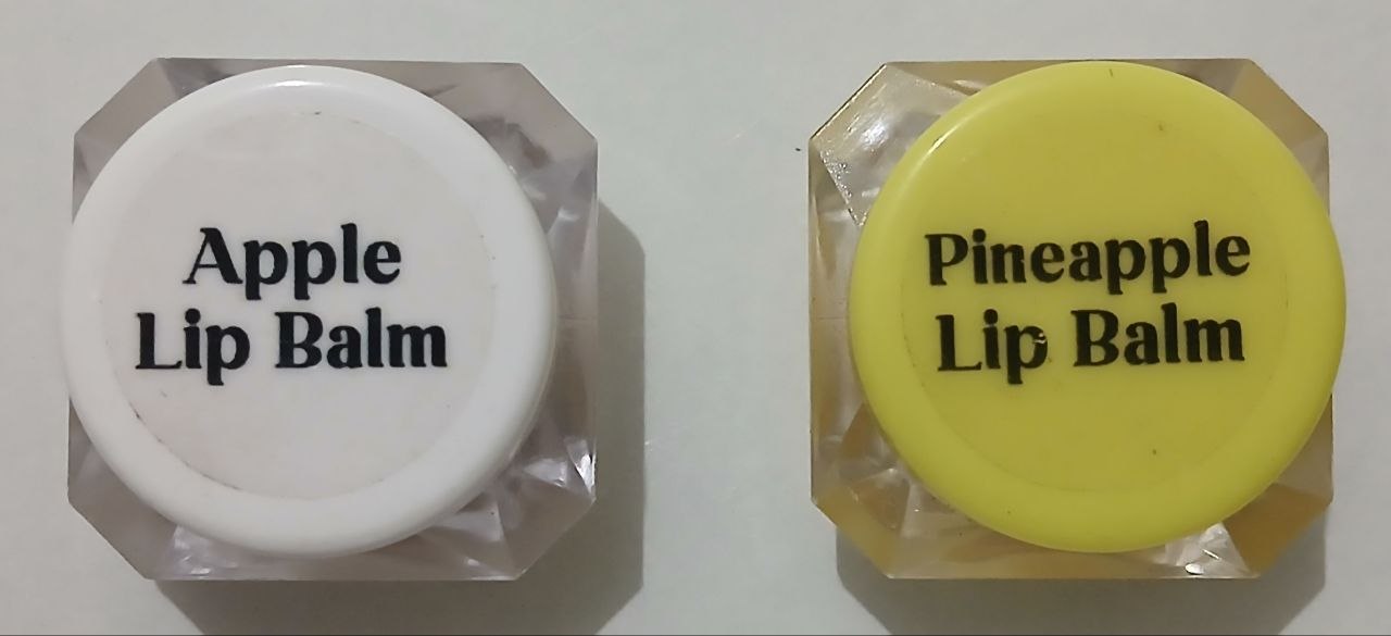 Apple-pineapple Brightening Lip Balm for Dark Lips with Peptides & Vitamin C (pack of-2)