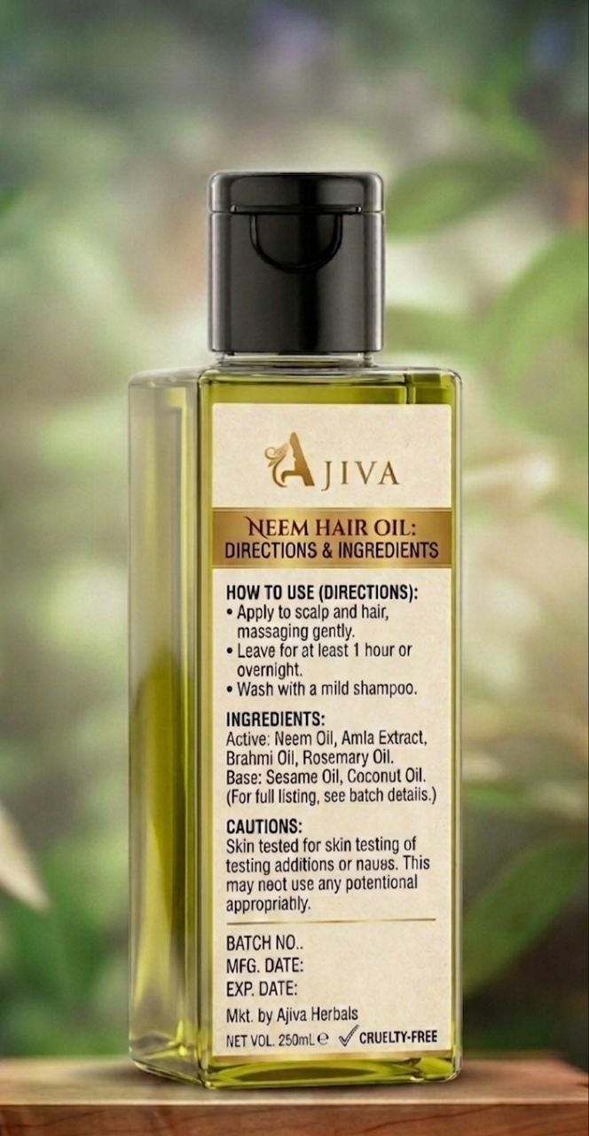 Neem Hair Oil All Type of Hair | For All Hair Types - 100ml