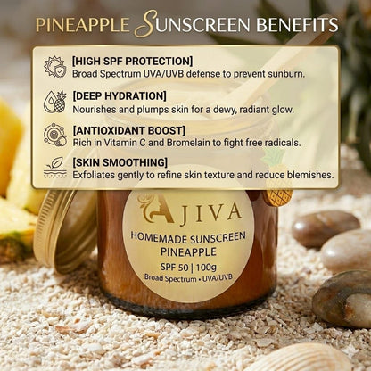 Pineapple Depigmentation Duo for Bright & Even Skin | 2% Alpha Arbutin Serum & Sunscreen with SPF 50 PA++++ | 100g