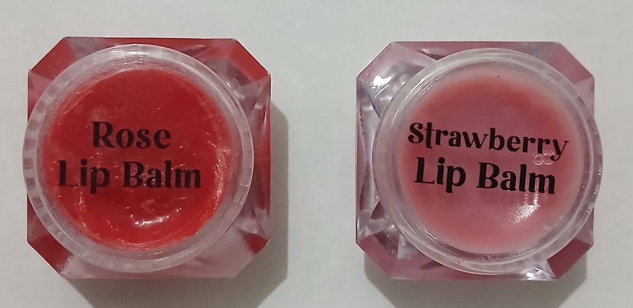 Rose&Strawberry Tinted Lip Balm with SPF 50 & Vitamin C + E | Lipbalm for Dry & Dark Lips | Pack of 2