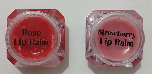 Rose&Strawberry Tinted Lip Balm with SPF 50 & Vitamin C + E | Lipbalm for Dry & Dark Lips | Pack of 2