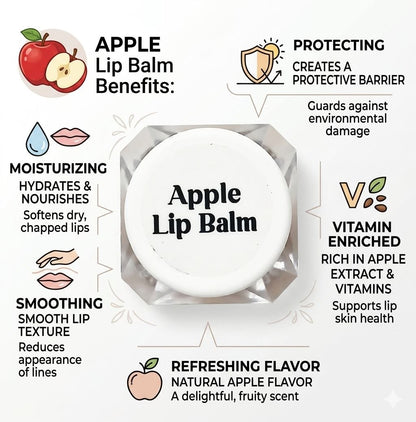 Apple-pineapple Brightening Lip Balm for Dark Lips with Peptides & Vitamin C (pack of-2)